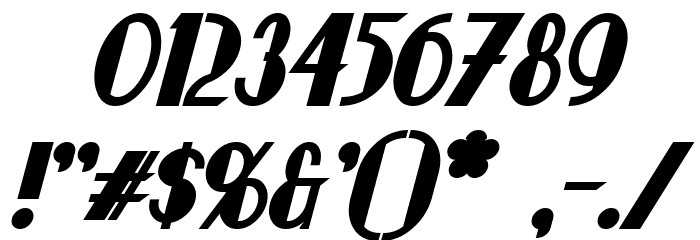 Chapleau Bold Italic Font OTHER CHARS