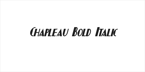 Chapleau Bold Italic Logo