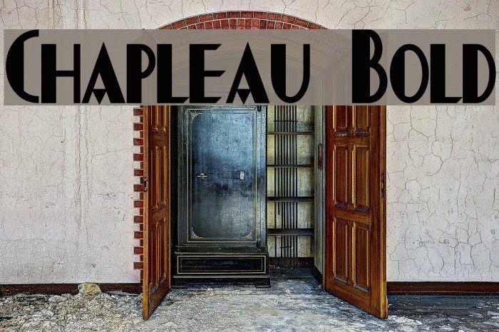 Chapleau Bold Font examples