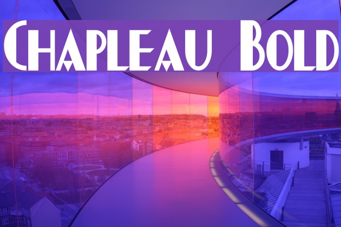 Chapleau Bold Font examples