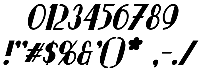 Chapleau Italic Font OTHER CHARS
