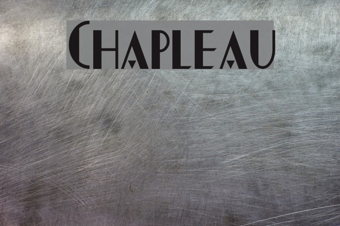 Chapleau Font examples