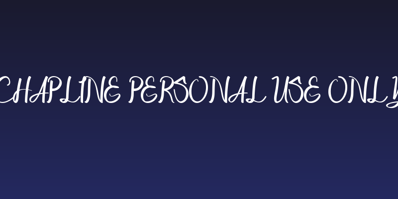 Chapline personal use only Social Header