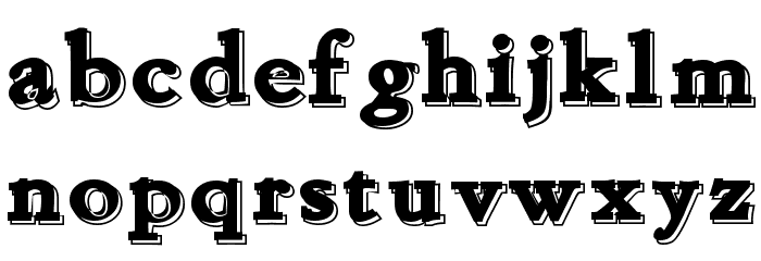 Chapou Relief Tryout Schriftart Kleinbuchstaben