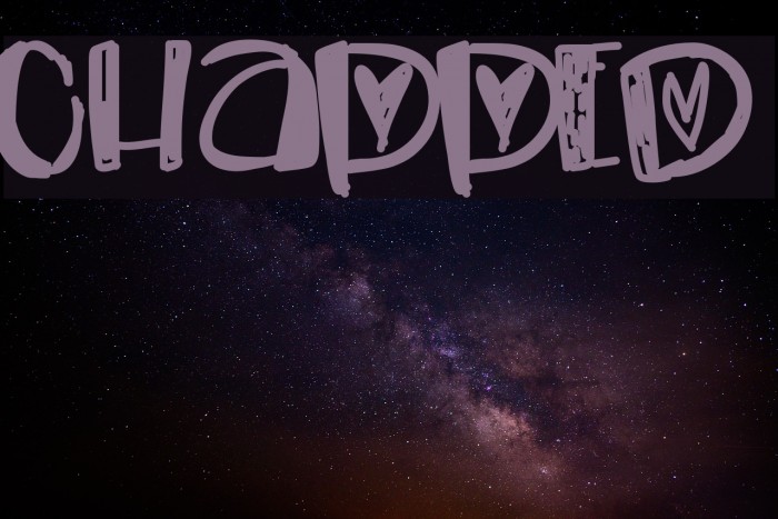 Chapped Font examples
