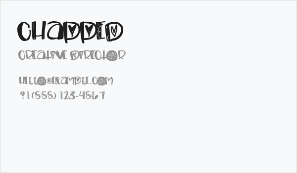 Chapped Business Card