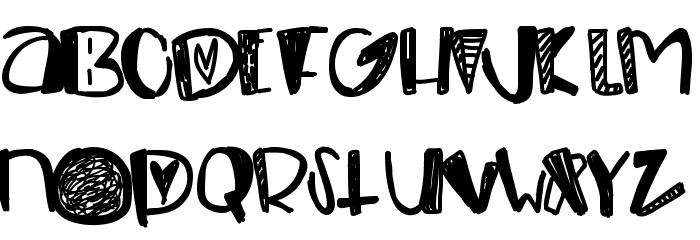 Chapped Font LOWERCASE