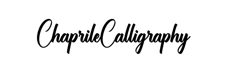 Chaprile Calligraphy  les polices de caractères gratuit tlcharger