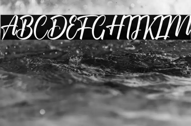 Chaprile Calligraphy Font examples