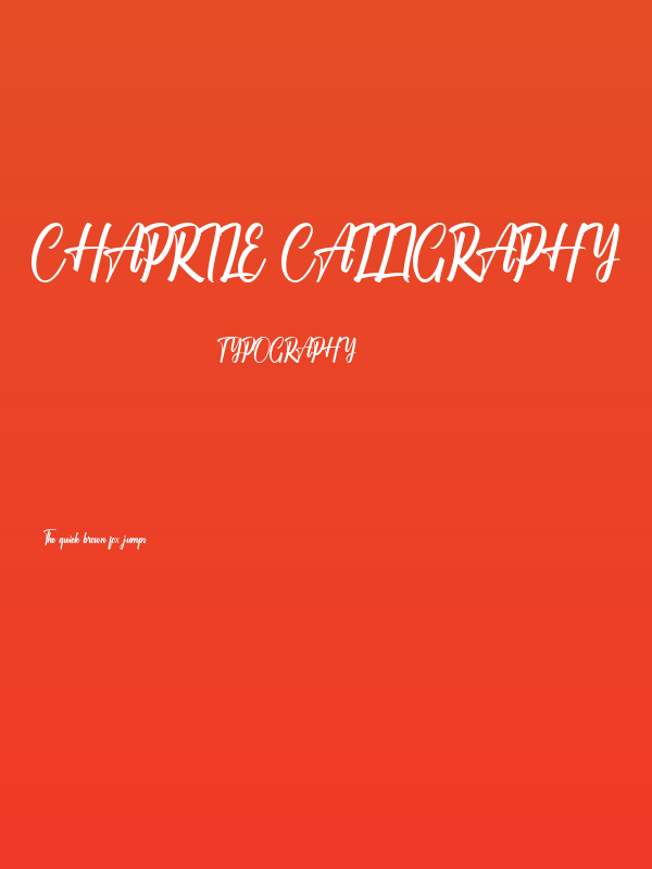 Chaprile Calligraphy Poster