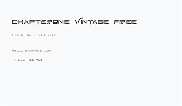 ChapterOne Vintage Free Business Card