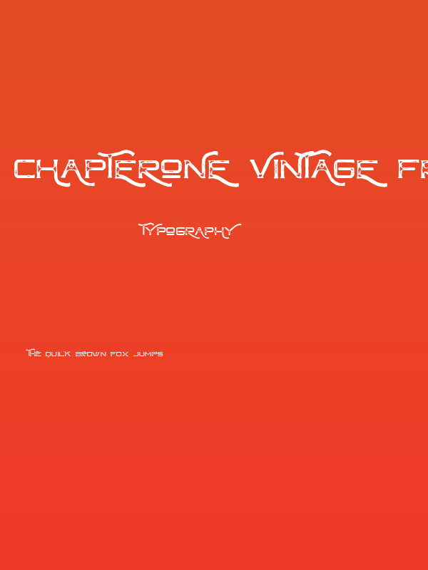 ChapterOne Vintage Free Poster