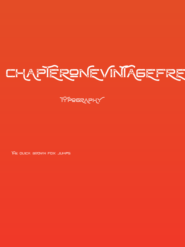 ChapterOneVintageFree Poster