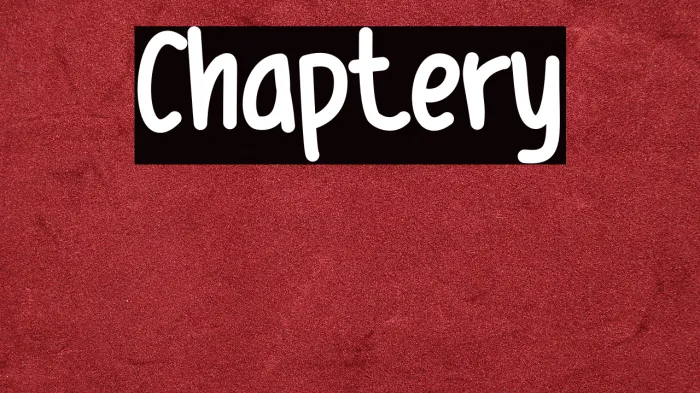 Chaptery Example 1