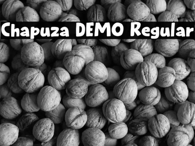 Chapuza DEMO Regular Schriftart examples