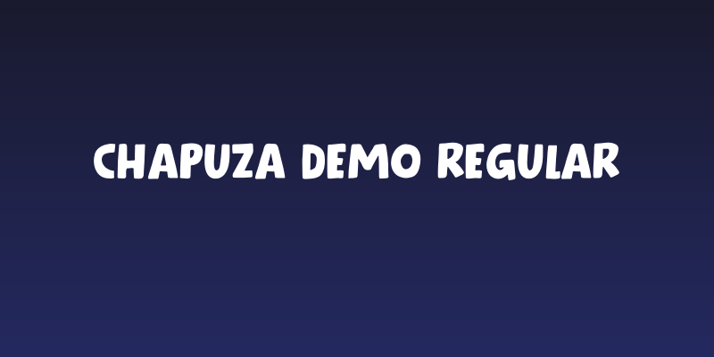 Chapuza DEMO Regular Social Header