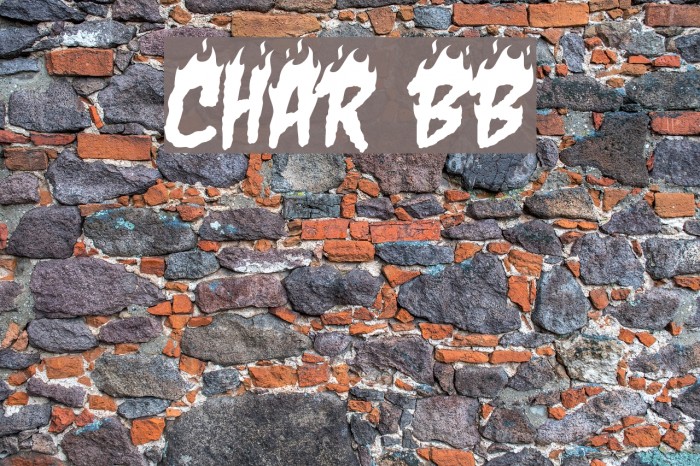 Char BB Font examples