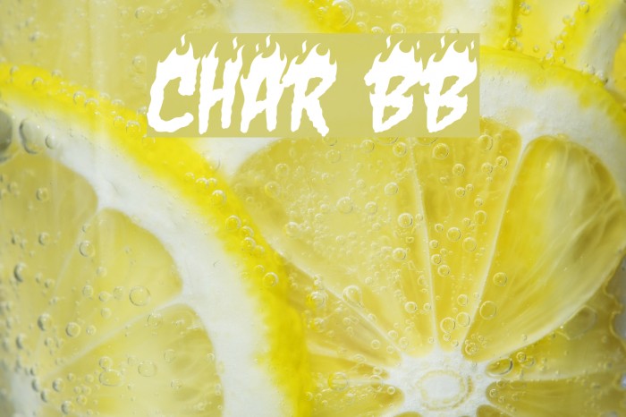 Char BB Font examples