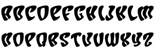 Character Bold フォント 大文字