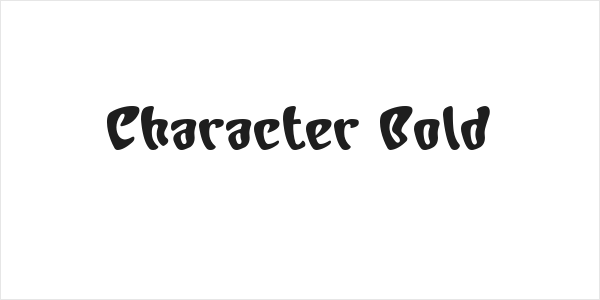 Character Bold Logo