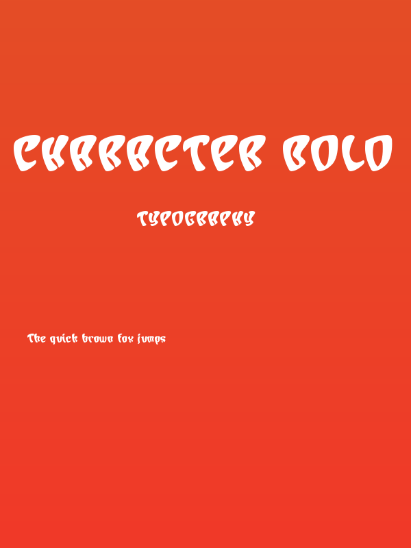 Character Bold Poster