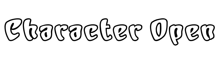 Character Open لخطوط تنزيل