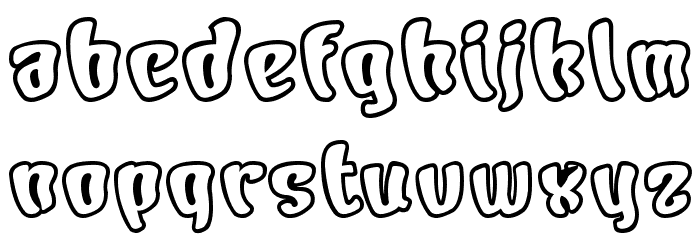 Character Open Font LOWERCASE