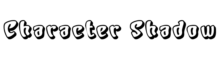 Character Shadow  لخطوط تنزيل
