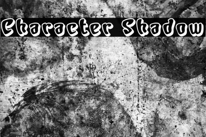 Character Shadow Font examples