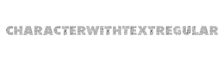 Character with Text Regular  Free Fonts Download