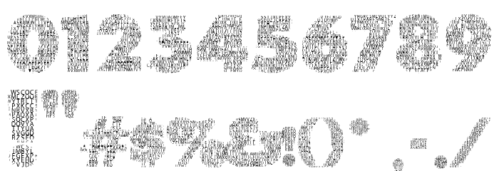 Character with Text Regular Caratteri ALTRI CARATTERI