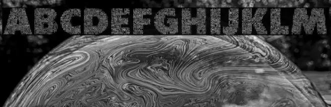 Character with Text Regular Polices examples