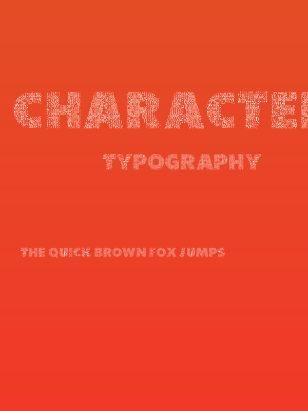 Character with Text Regular Poster