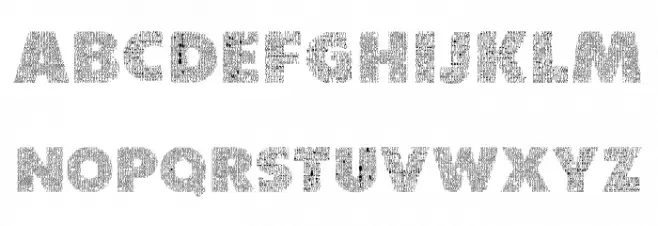 Character with Text Regular Polices MINUSCULES