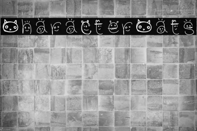 CharacterCats Font examples