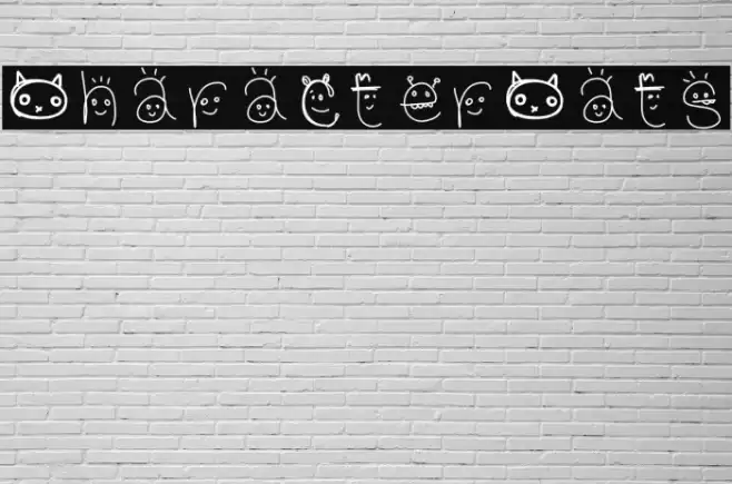 CharacterCats Font examples