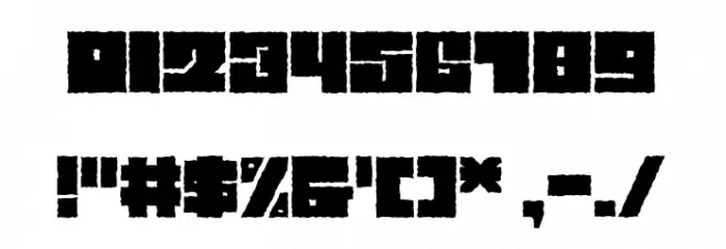 Characteristic Font OTHER CHARS