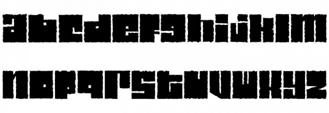 Characteristic Font Litere mici