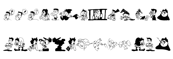 Characters-C Font LOWERCASE