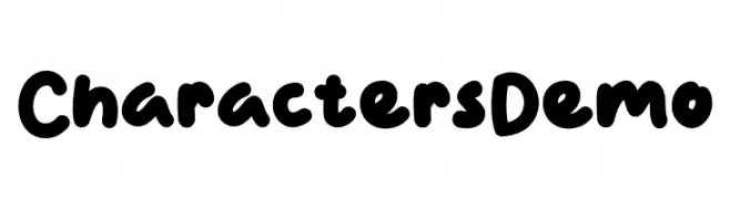 Characters Demo  Free Fonts Download