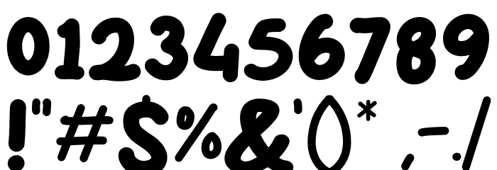 Characters Demo Font OTHER CHARS