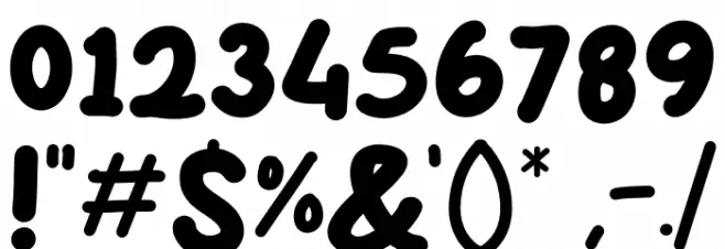 Characters Demo Schriftart Anderer Schreiben