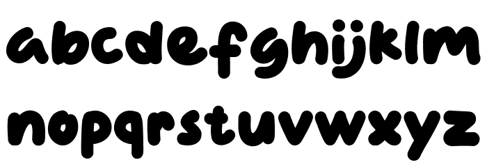 Characters Demo Font LOWERCASE