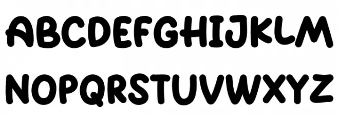 Characters Demo Schriftart Groß