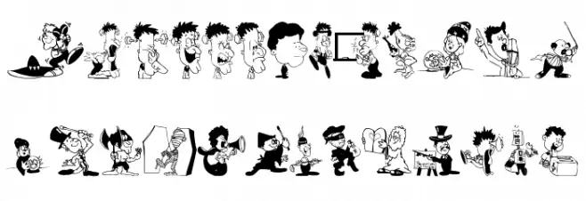 CharactersA Schriftart Groß