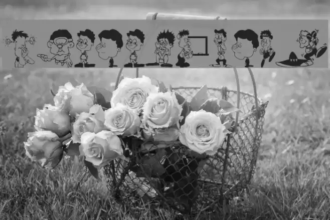 CharactersA Font examples