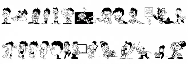 CharactersA फ़ॉन्ट लोअरकेस