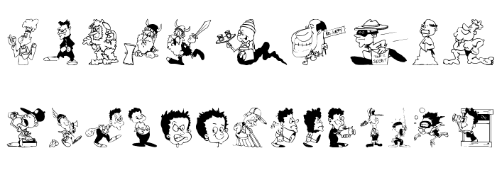 CharactersB Font OTHER CHARS