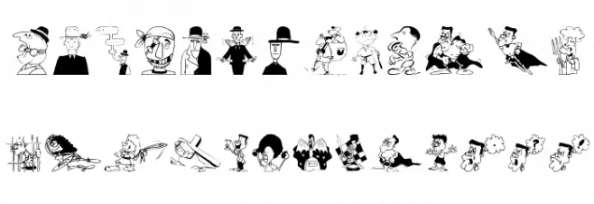 CharactersB 字体 大写