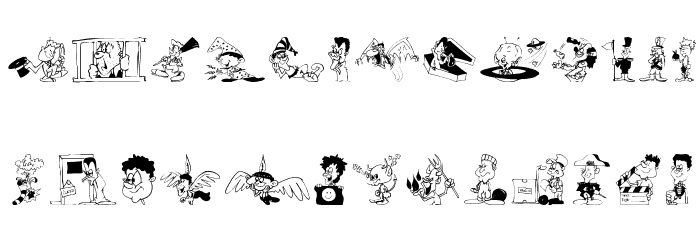 CharactersB Font LOWERCASE